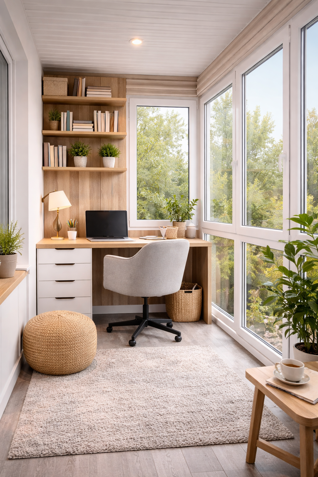 Теплая лоджия под кабинет