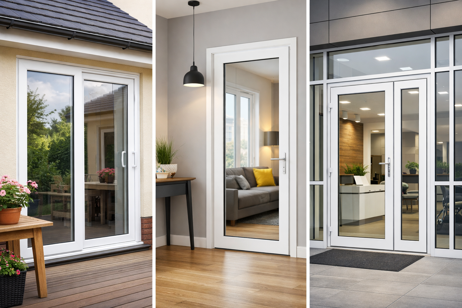 Пластиковые двери